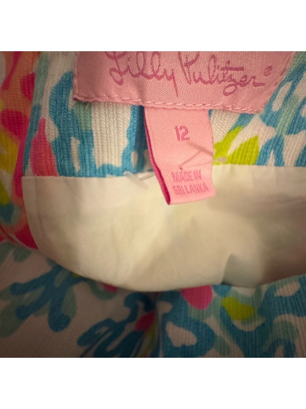 Lilly Pulitzer Pink, Blue & Green Patterned Skort - Picture 8 of 8